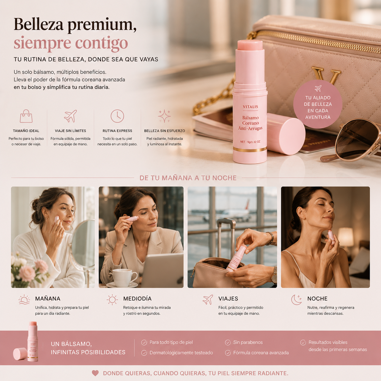 Bálsamo Facial Coreano Anti-Edad - Piel Mas Firme e Hidratada