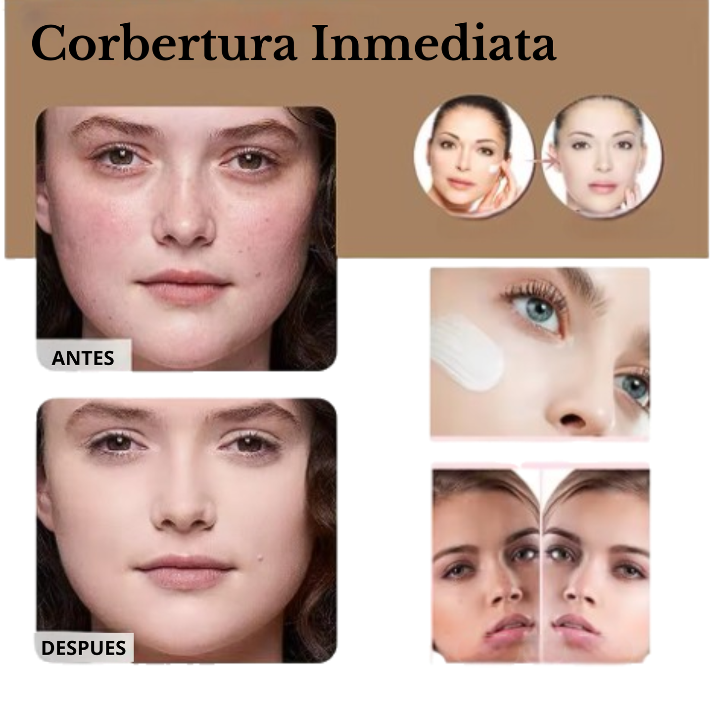 Base de Maquillaje AntiEdad con SPF 50 - Se Adapta a tu Tono de Piel