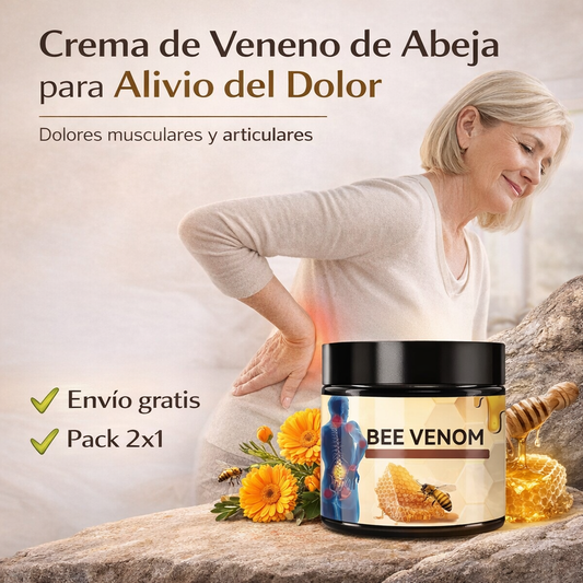 Crema de Veneno de Abeja - Alivio del Dolor Músculos Y Articulaciones