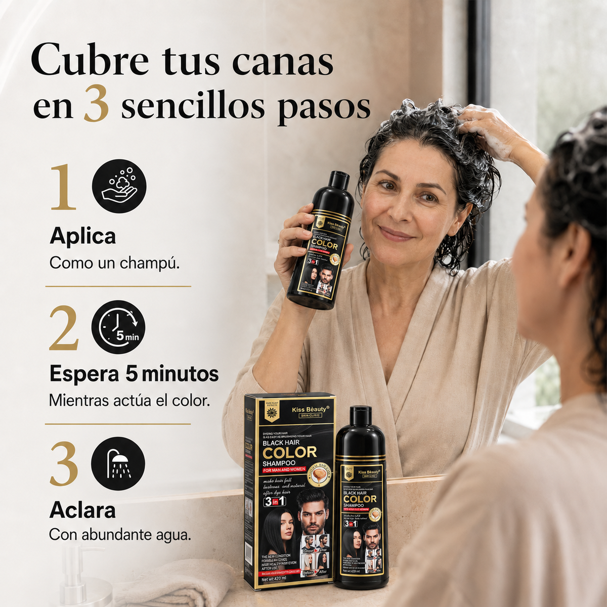 Champú Cubre Canas - Tamaño Grande 420ml