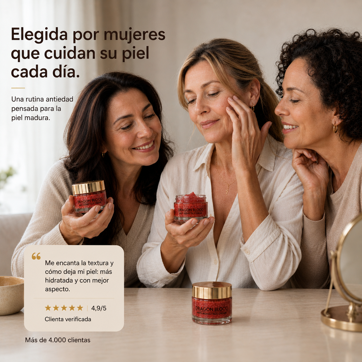 Crema AntiEdad Sangre de Dragón – Reafirma la Piel y Suaviza Arrugas