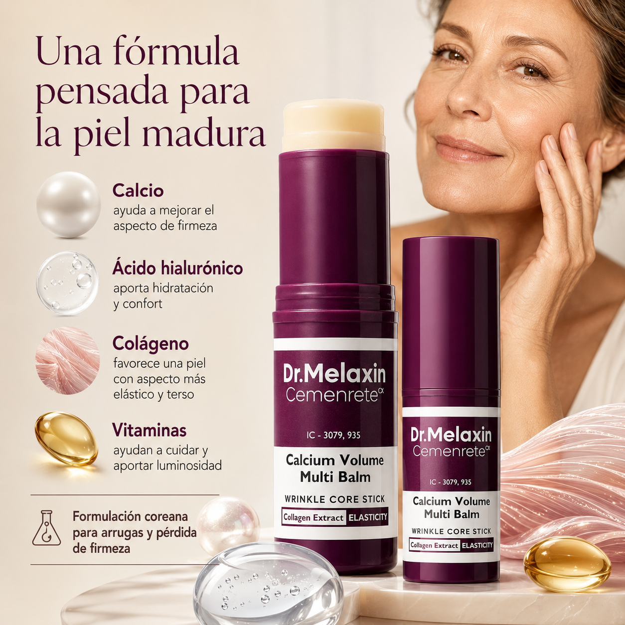 Bálsamo Facial Reafirmante - Piel madura más firme e hidratada
