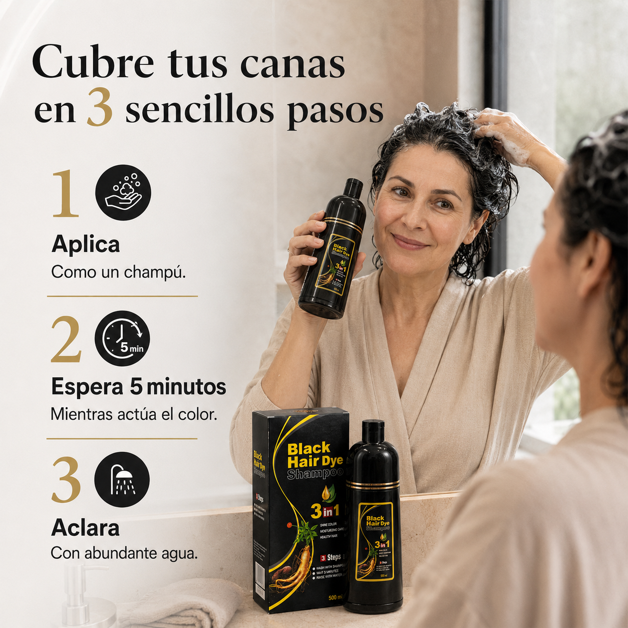 Champú Cubre Canas - Tamaño Grande 500ml