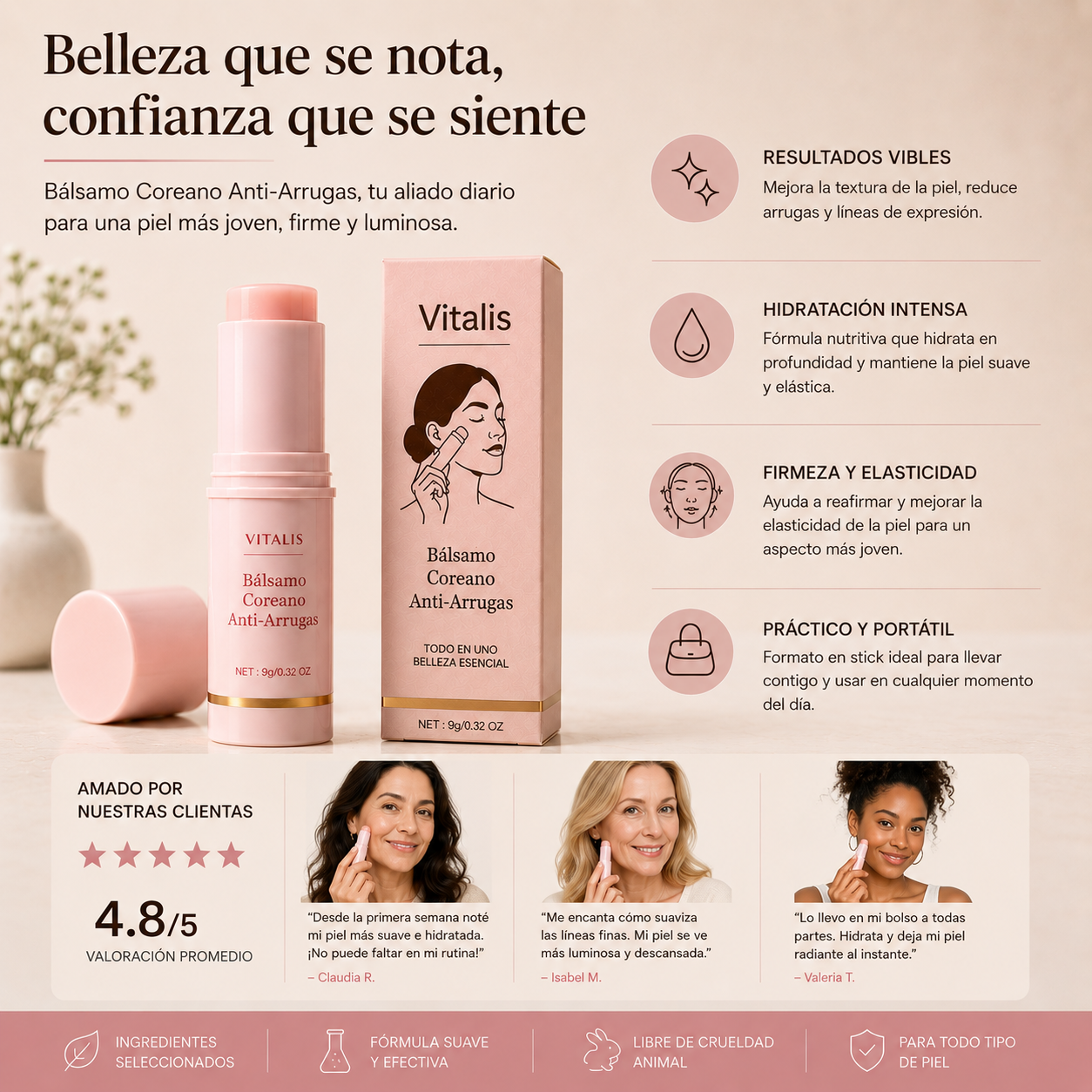 Bálsamo Facial Coreano Anti-Edad - Piel Mas Firme e Hidratada