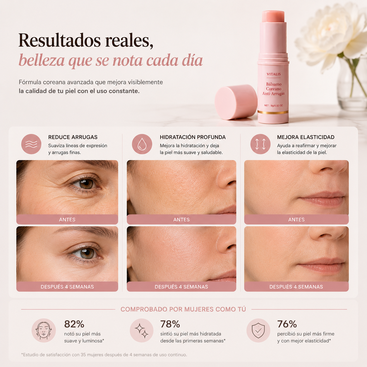 Bálsamo Facial Coreano Anti-Edad - Piel Mas Firme e Hidratada