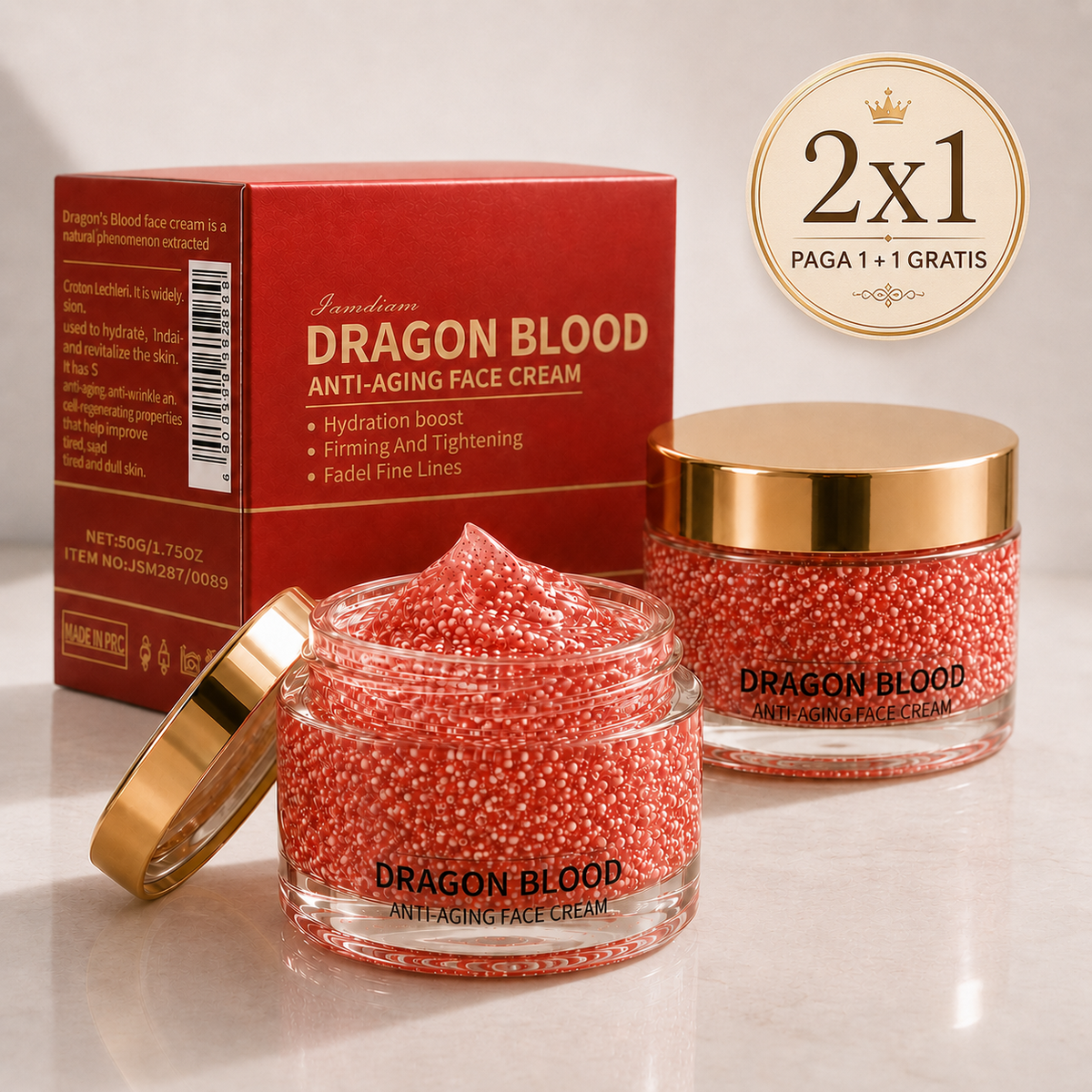 Crema AntiEdad Sangre de Dragón – Reafirma la Piel y Suaviza Arrugas