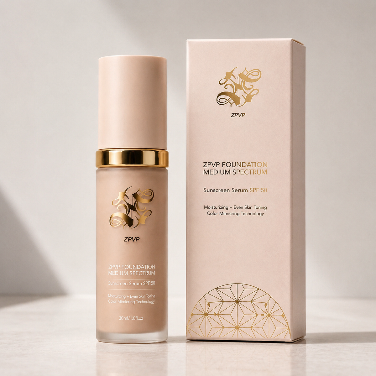 Base de Maquillaje AntiEdad con SPF 50 - Se Adapta a tu Tono de Piel