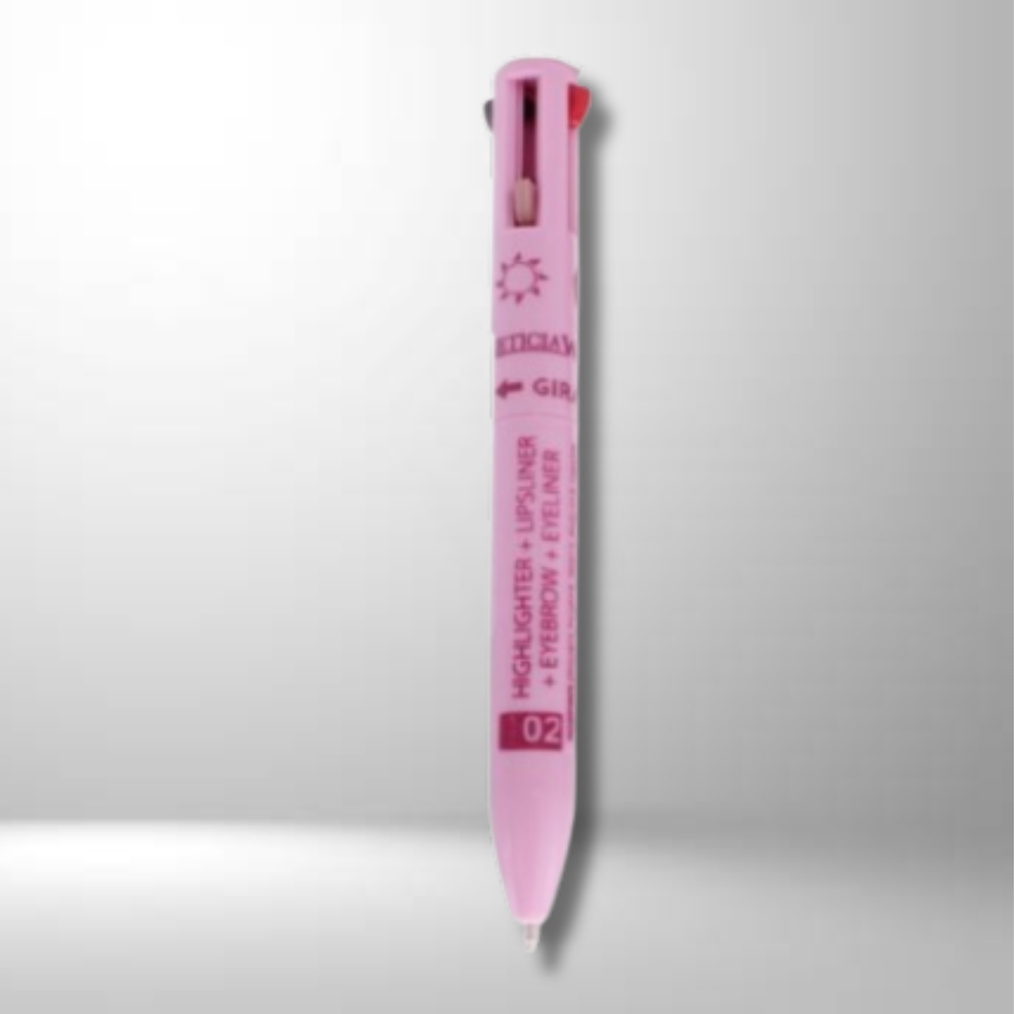 Lapiz Maquillaje 4 en 1 - Perfilador Labios/Lápiz Ojos/Iluminador/Lápiz para Cejas